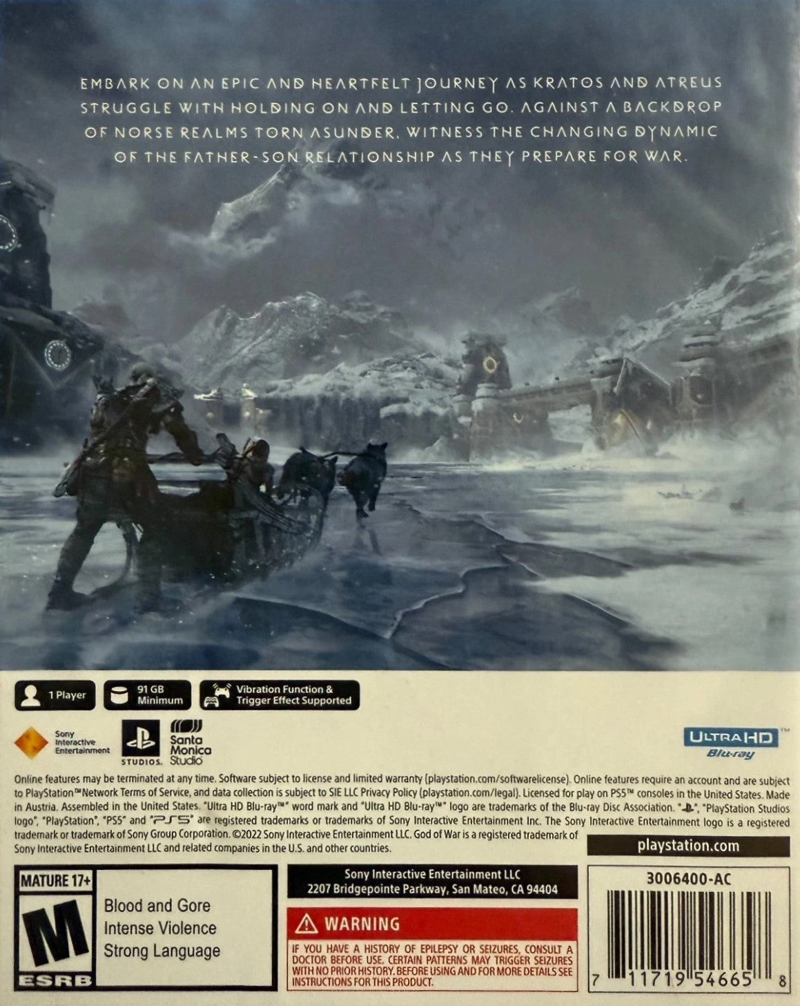 God of War Ragnarok PS5 - Video Game - Used - CaveGamers - Image 2