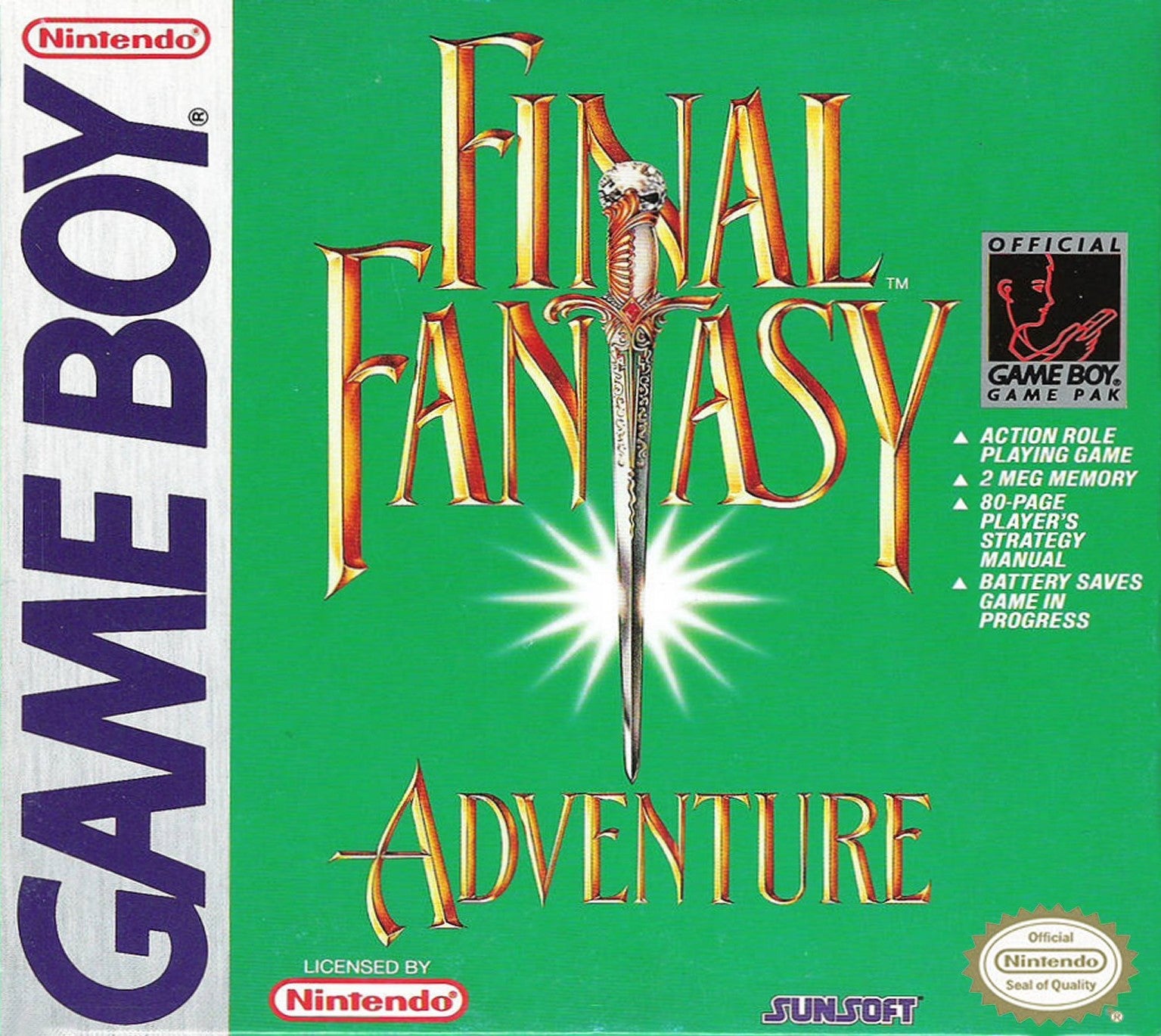 Final Fantasy Adventure Game Boy - Video Game - Used - CaveGamers