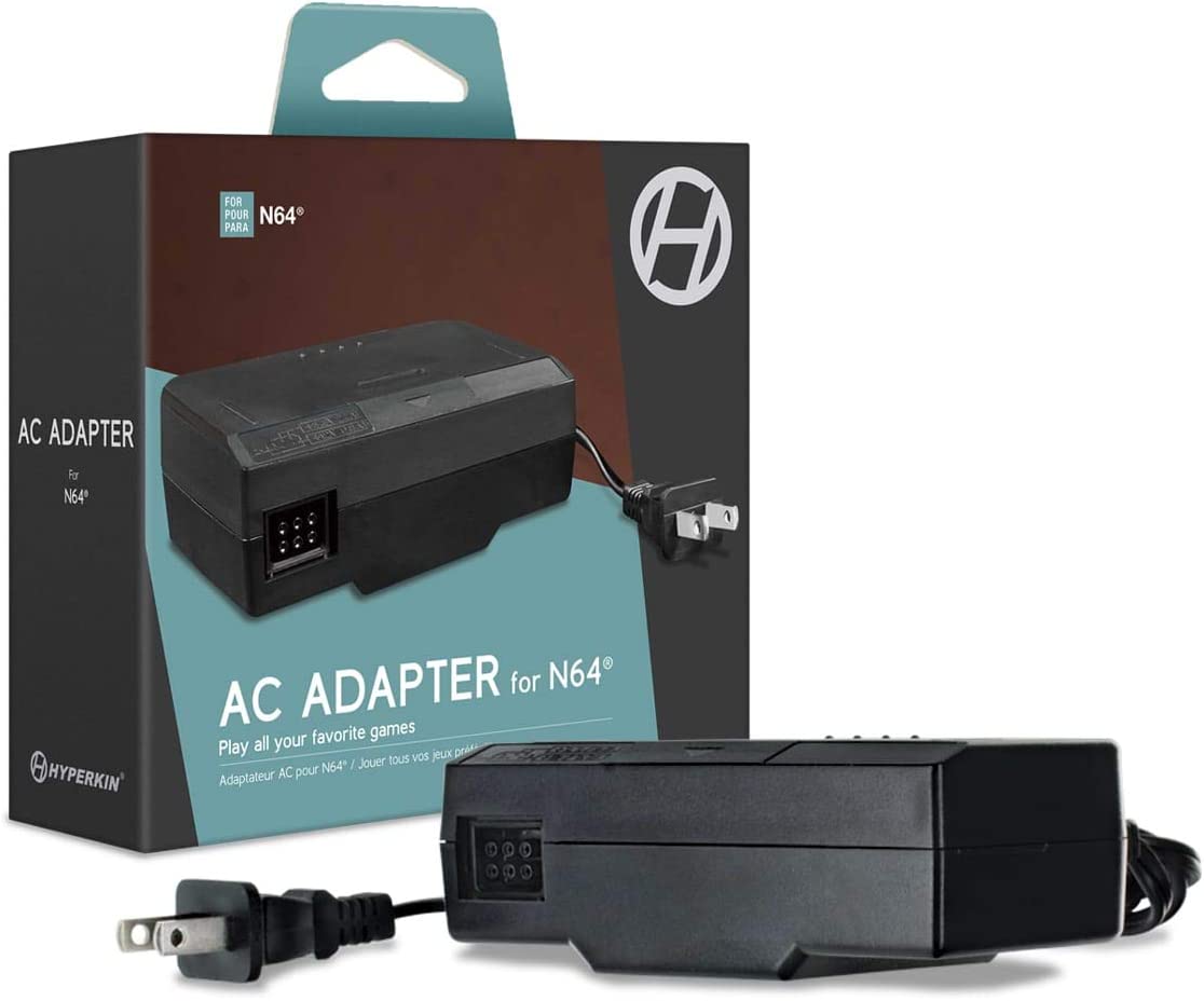 Nintendo 64 AC Adapter N64 - Video Game Accessory - New - CaveGamers