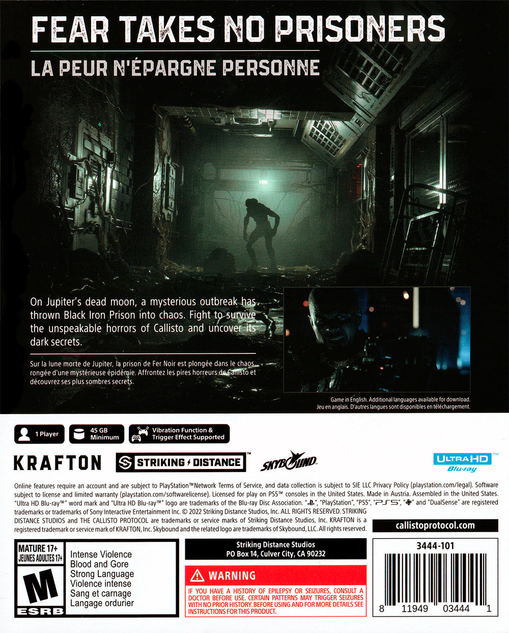 The Callisto Protocol PS5 - Video Game - Used - CaveGamers - Image 2
