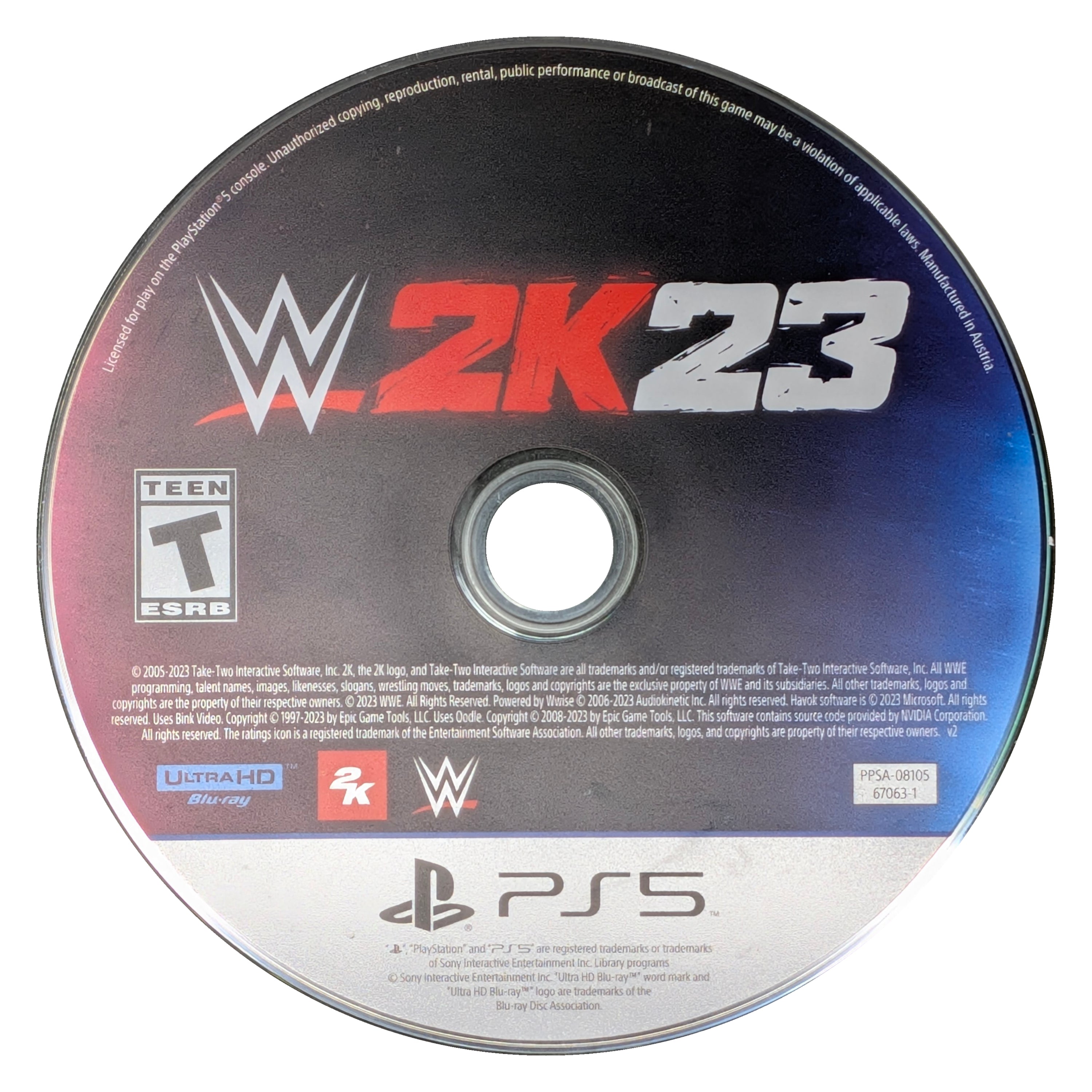 WWE 2K23 PS5 - Video Game - Used - CaveGamers - Image 2