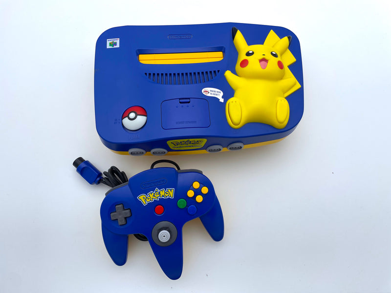 Nintendo 64 Console - Pokemon Pikachu Edition N64 - Video Game System - Used - CaveGamers