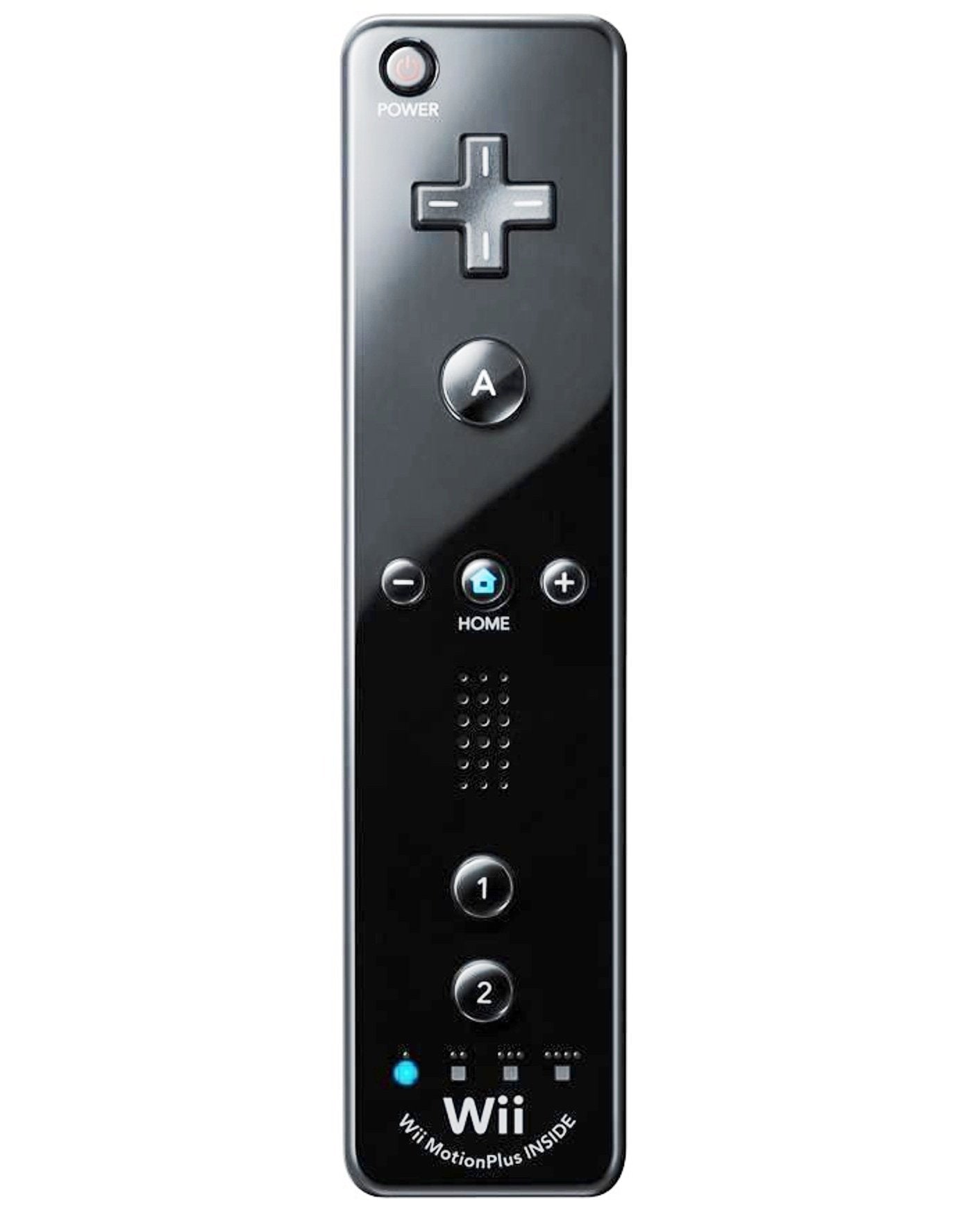 Wii Remote Controller (MotionPlus) - Black - Video Game Accessory - Used - CaveGamers - Image 2