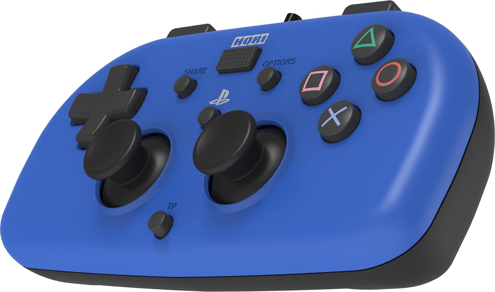 Wired Mini Gamepad Controller Hori - Blue PS4 - Video Game Accessory - Used - CaveGamers