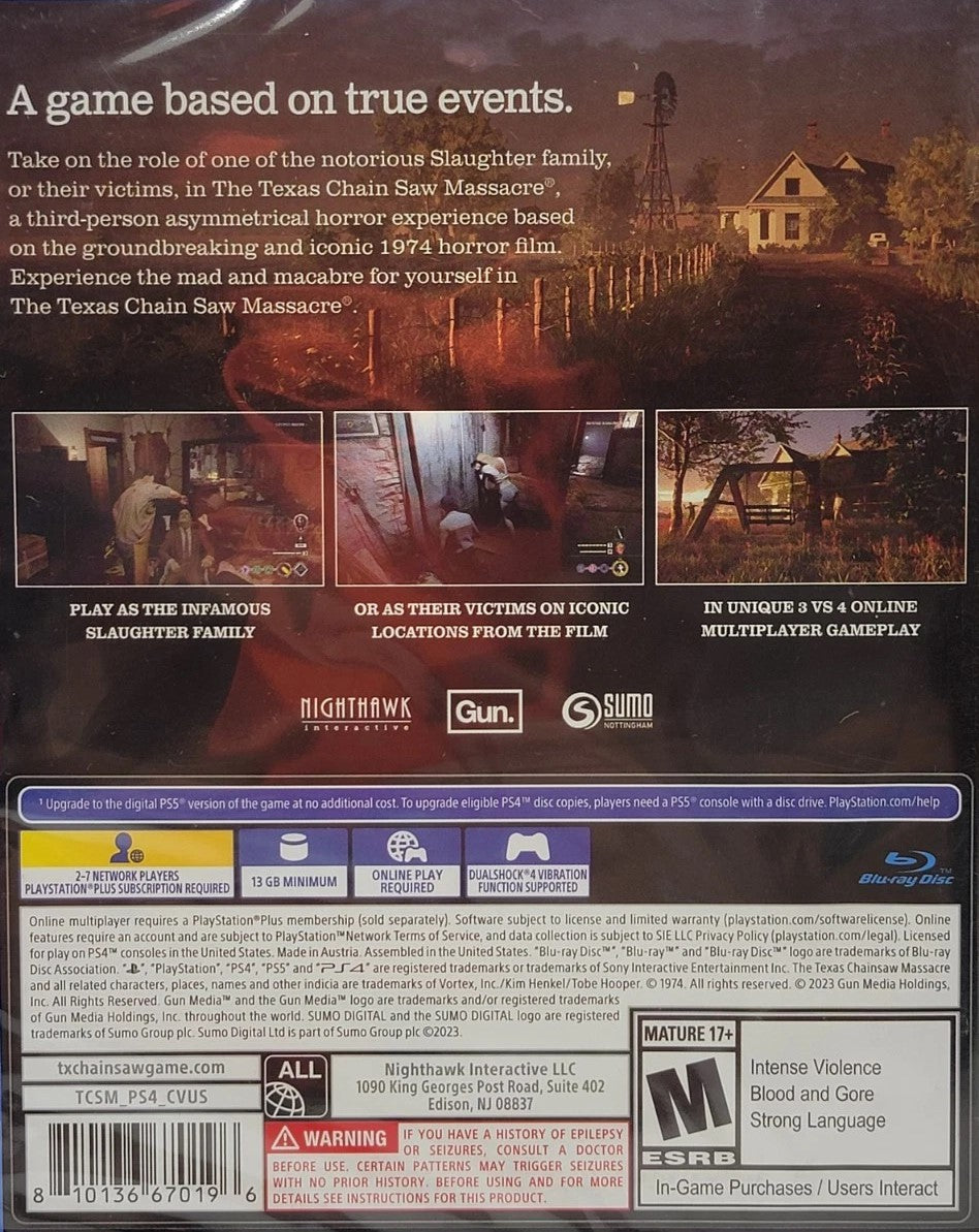 The Texas Chain Saw Massacre PS4 - Video Game - Used - CaveGamers - Image 2