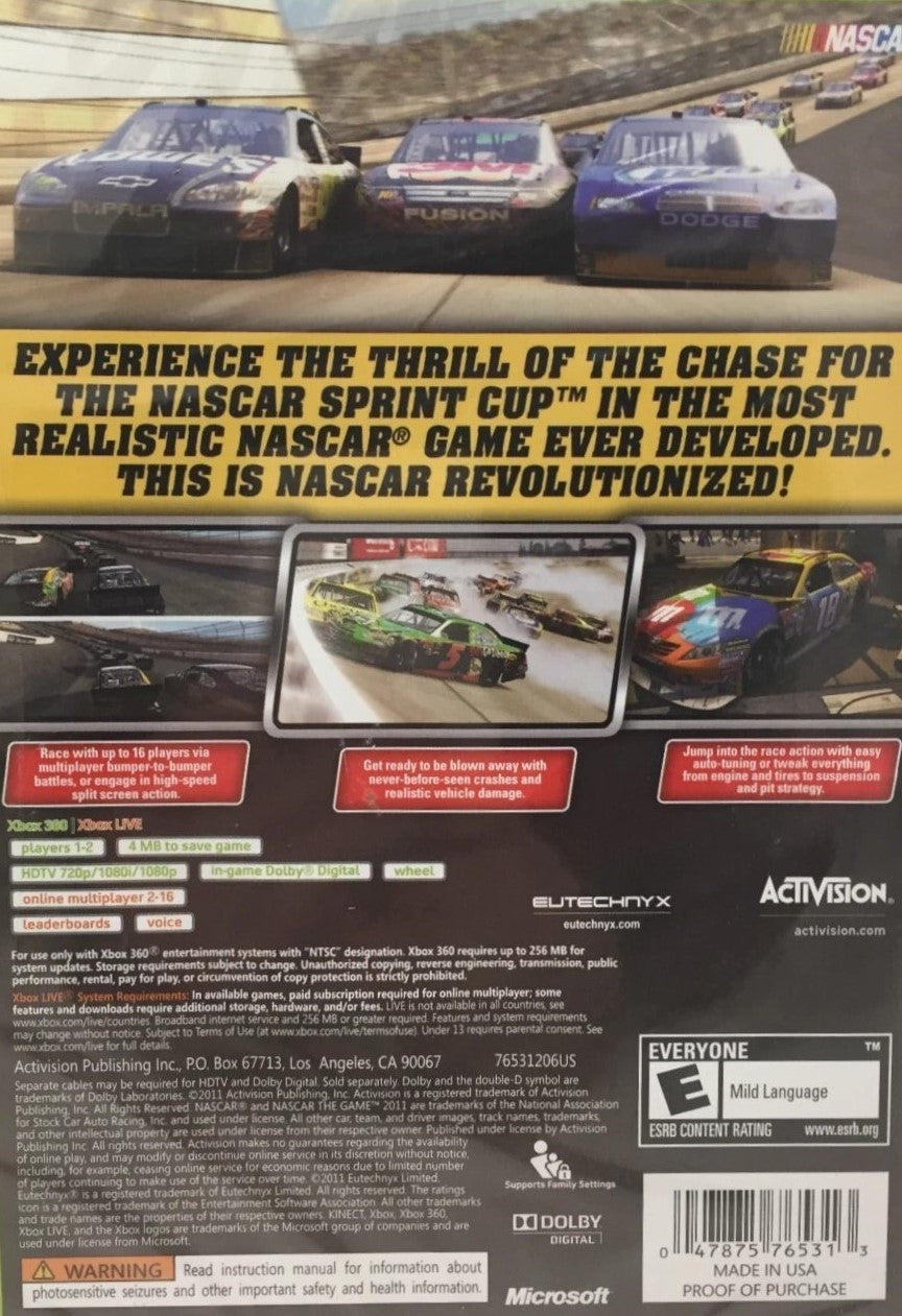 Nascar 2011 The Game Xbox 360 - Video Game - Used - CaveGamers - Image 2