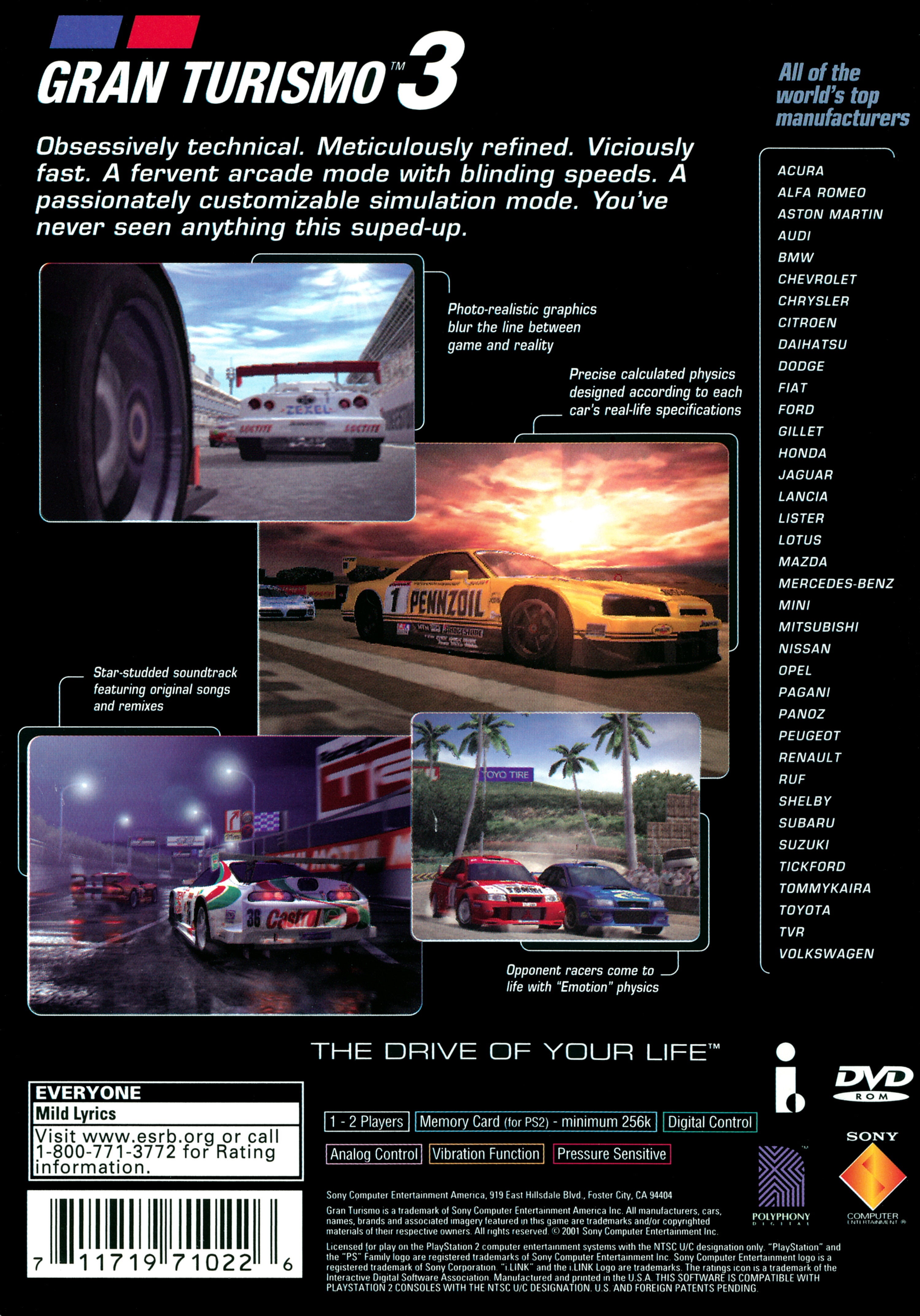 Gran Turismo 3: A-spec PS2 - Video Game - Used - CaveGamers - Image 2