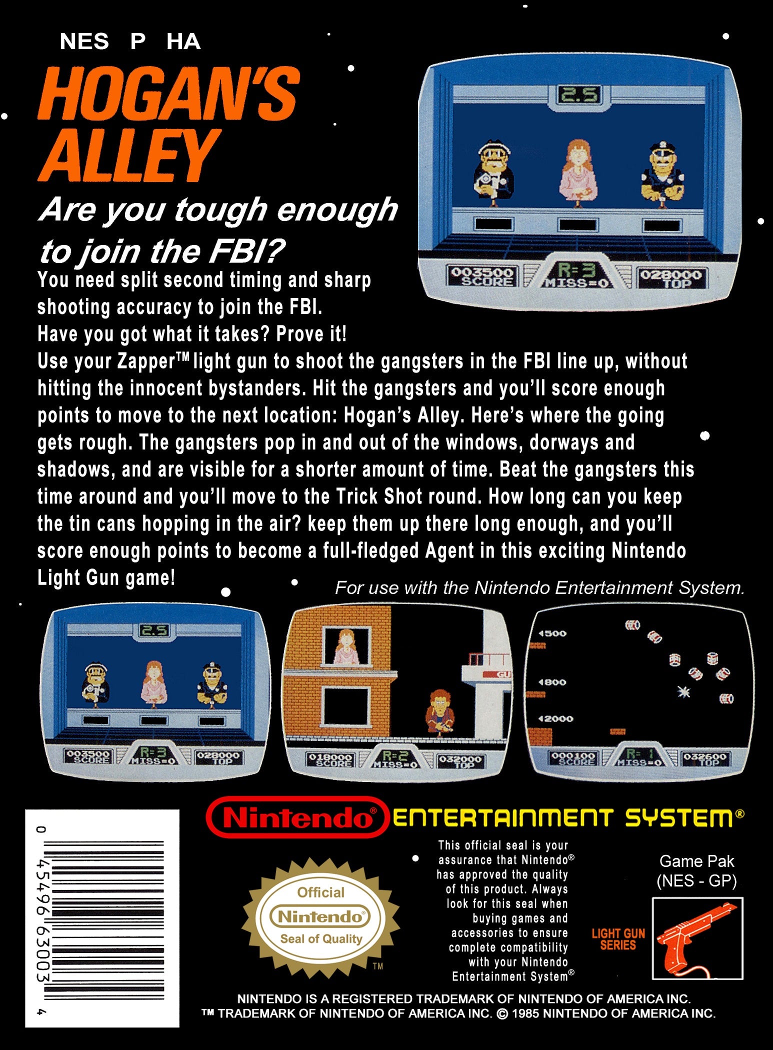 Hogan's Alley NES - Video Game - Used - CaveGamers - Image 2