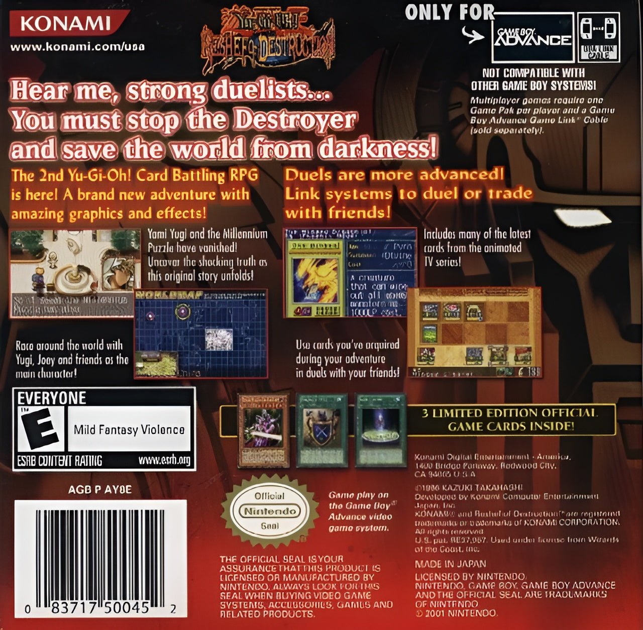 Yu-Gi-Oh! Reshef of Destruction Game Boy Advance - Video Game - Used - CaveGamers - Image 2