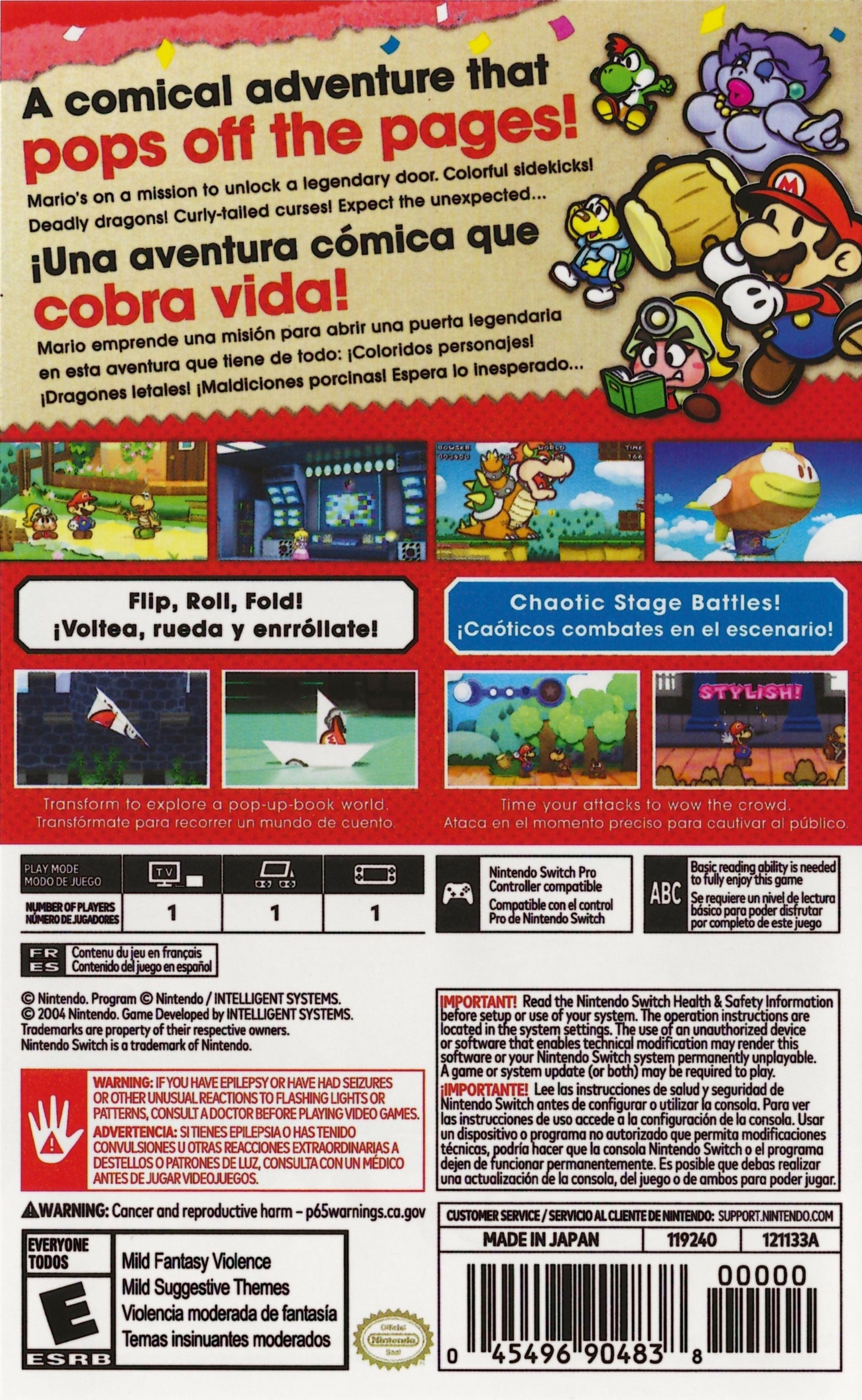 Paper Mario: The Thousand-Year Door Switch - Video Game - Used - CaveGamers - Image 2