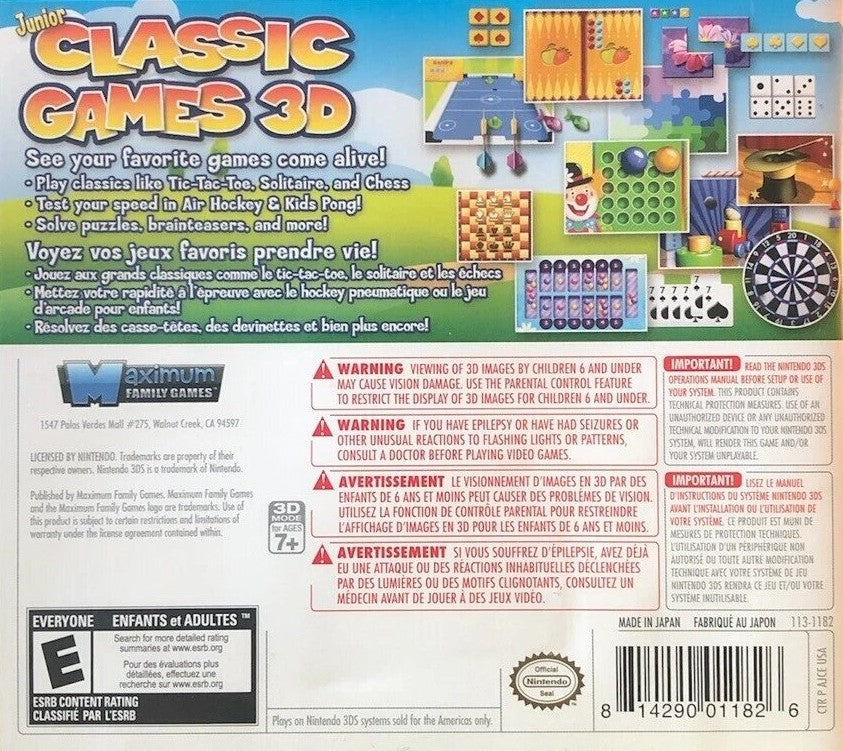 Junior Classic Games 3D