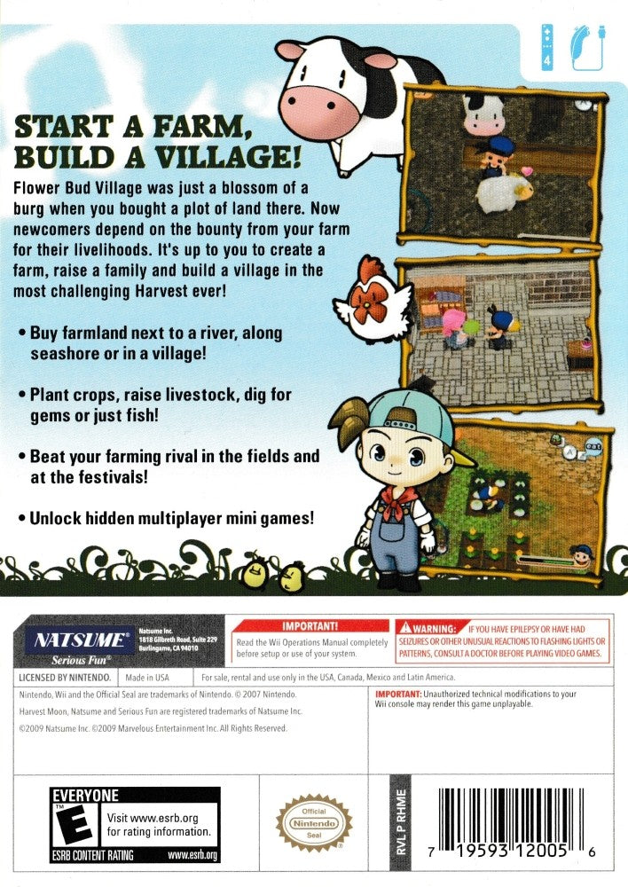 Harvest Moon Magical Melody Wii - Video Game - Used - CaveGamers - Image 2