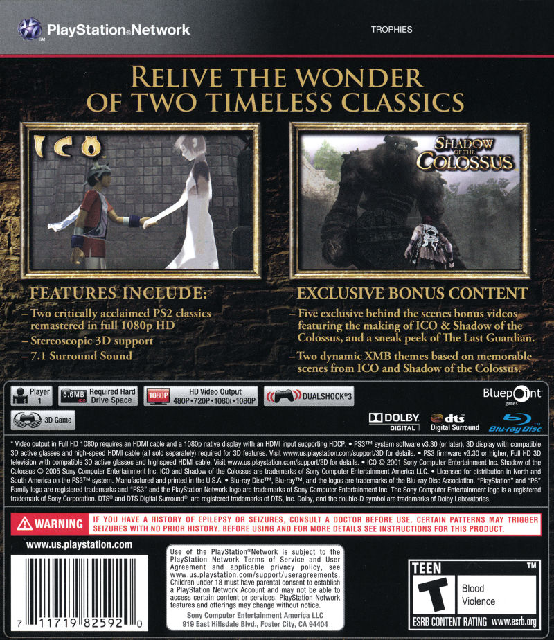 Ico & Shadow of the Colossus Collection