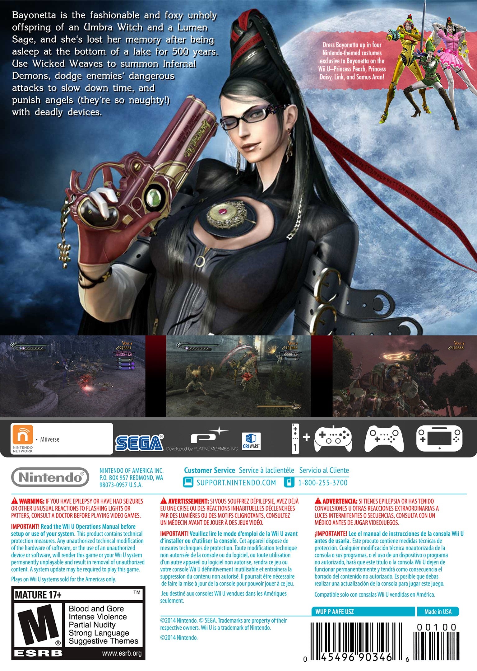 Bayonetta Wii U - Video Game - Used - CaveGamers - Image 2