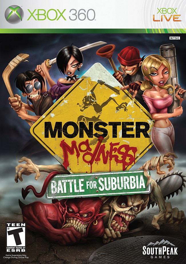 Monster Madness: Battle for Suburbia Xbox 360 - Video Game - Used - CaveGamers