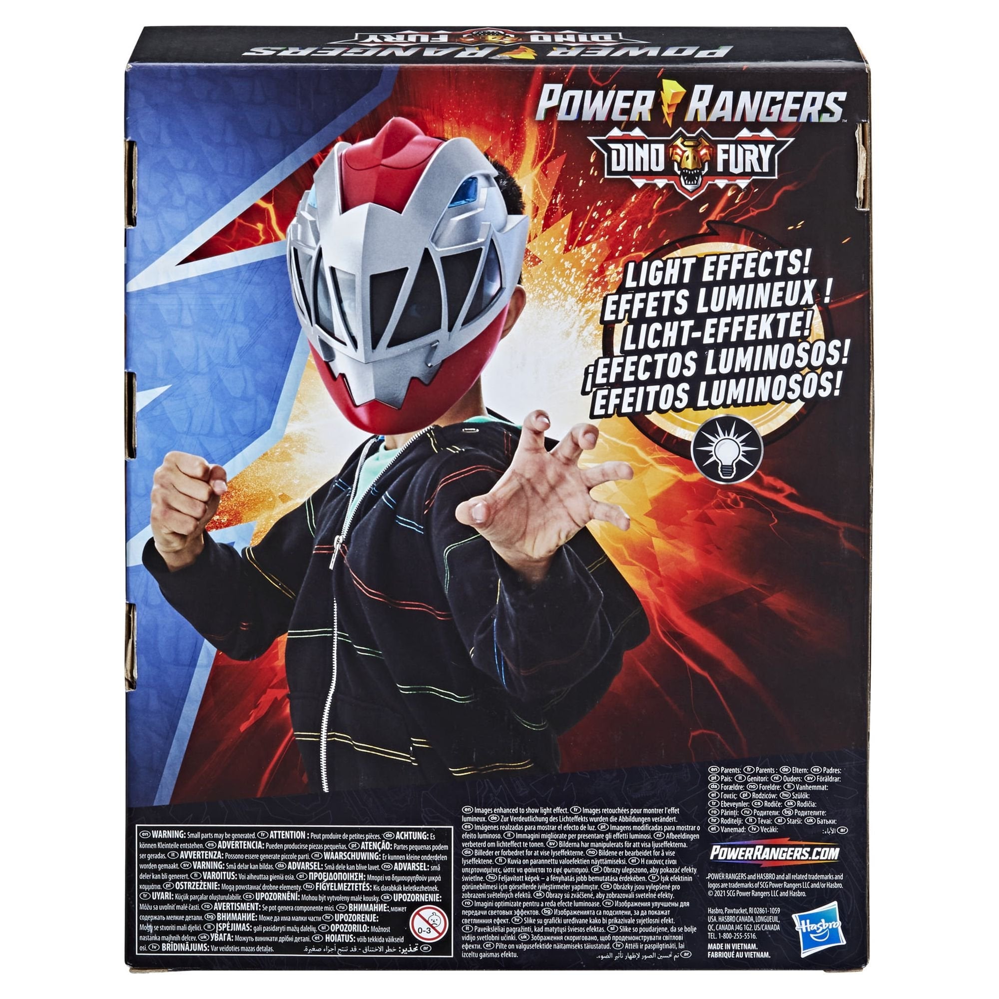 Power Rangers Dino Fury Red Ranger Electronic Mask