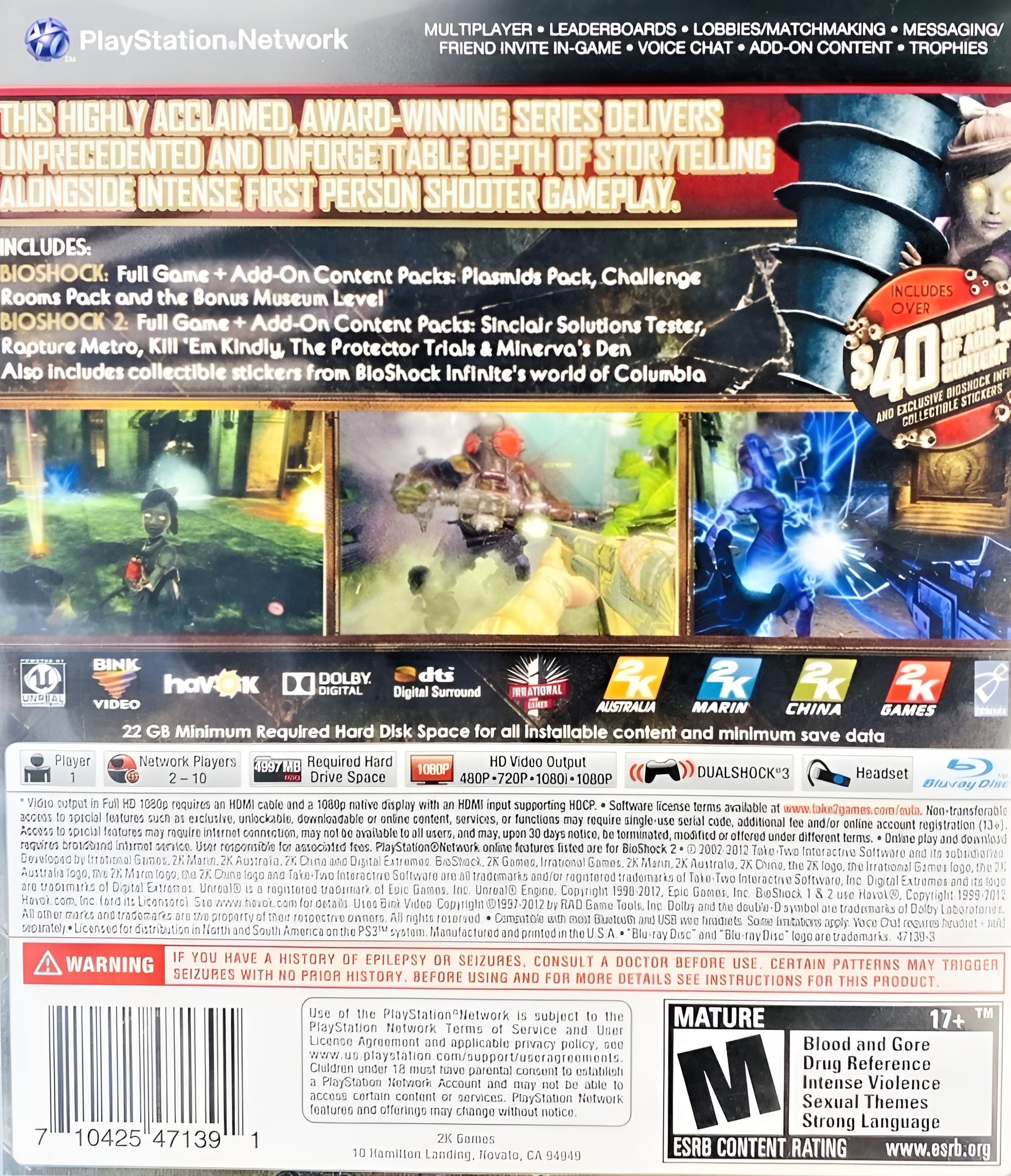 BioShock Ultimate Rapture Edition PS3 - Video Game - Used - CaveGamers - Image 2