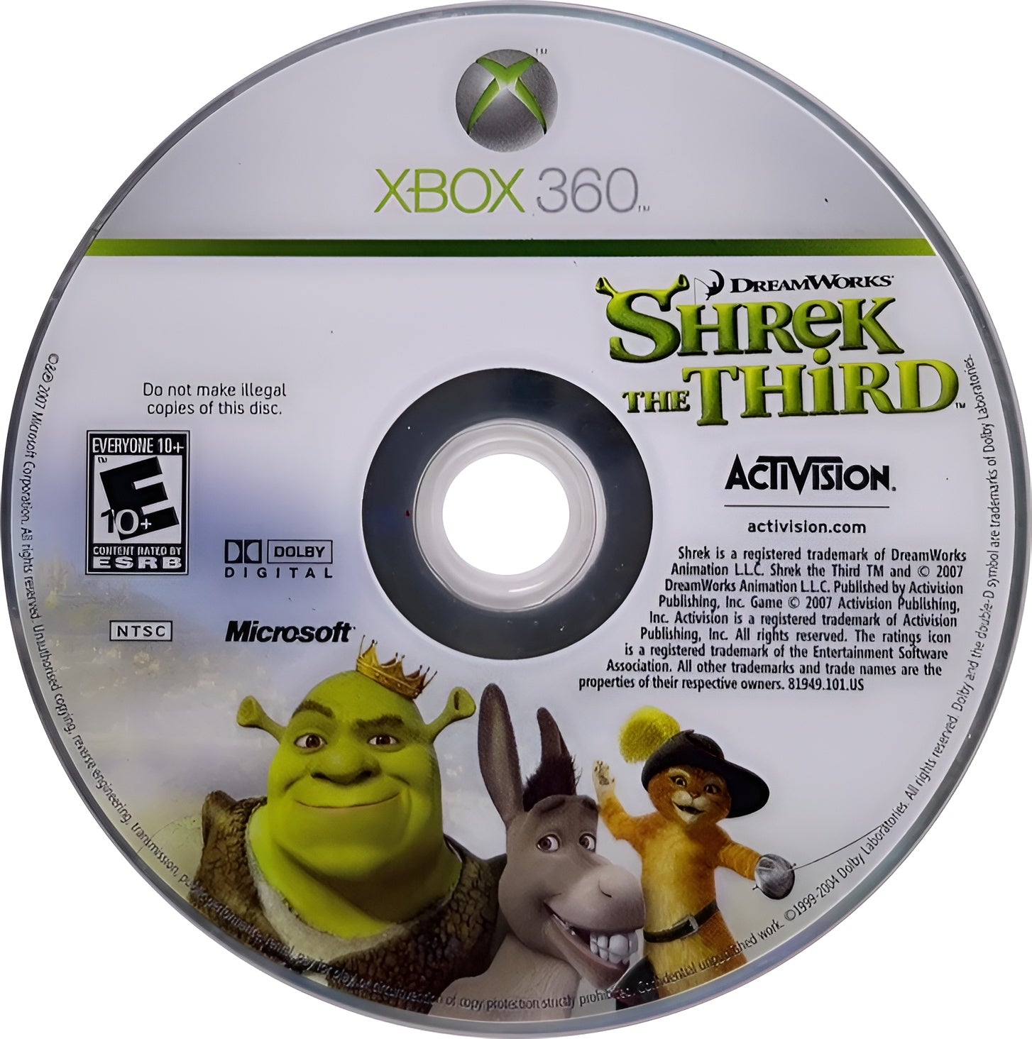 Shrek The Third Xbox 360 - Video Game - Used - CaveGamers - Image 3