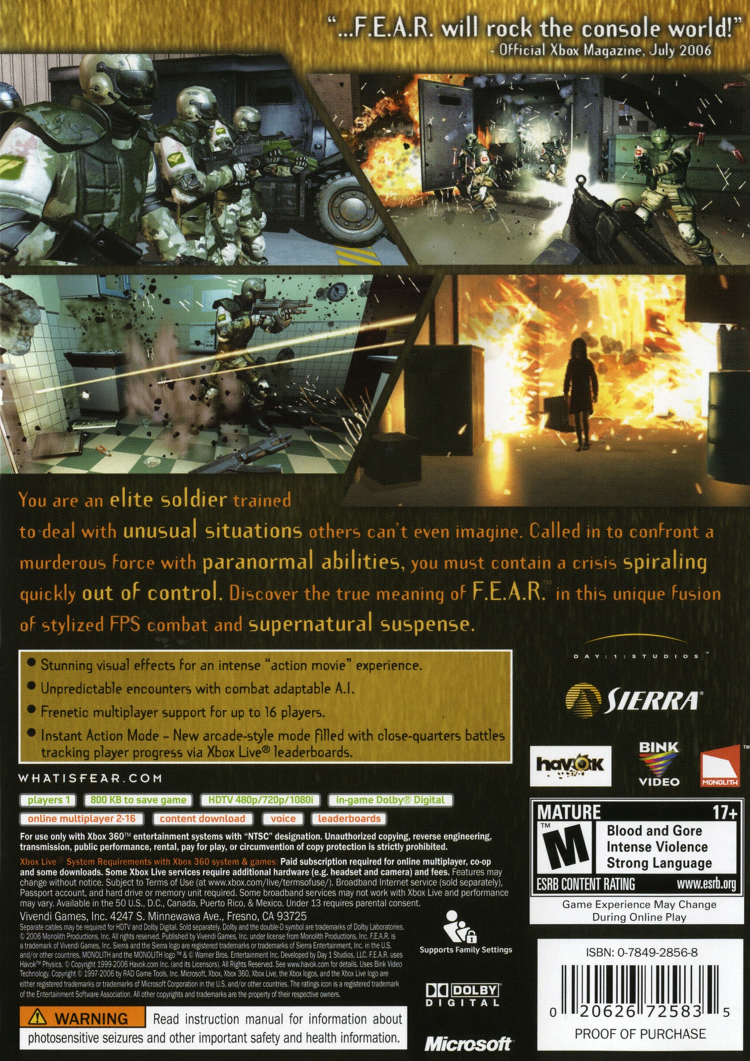 F.E.A.R. First Encounter Assault Recon