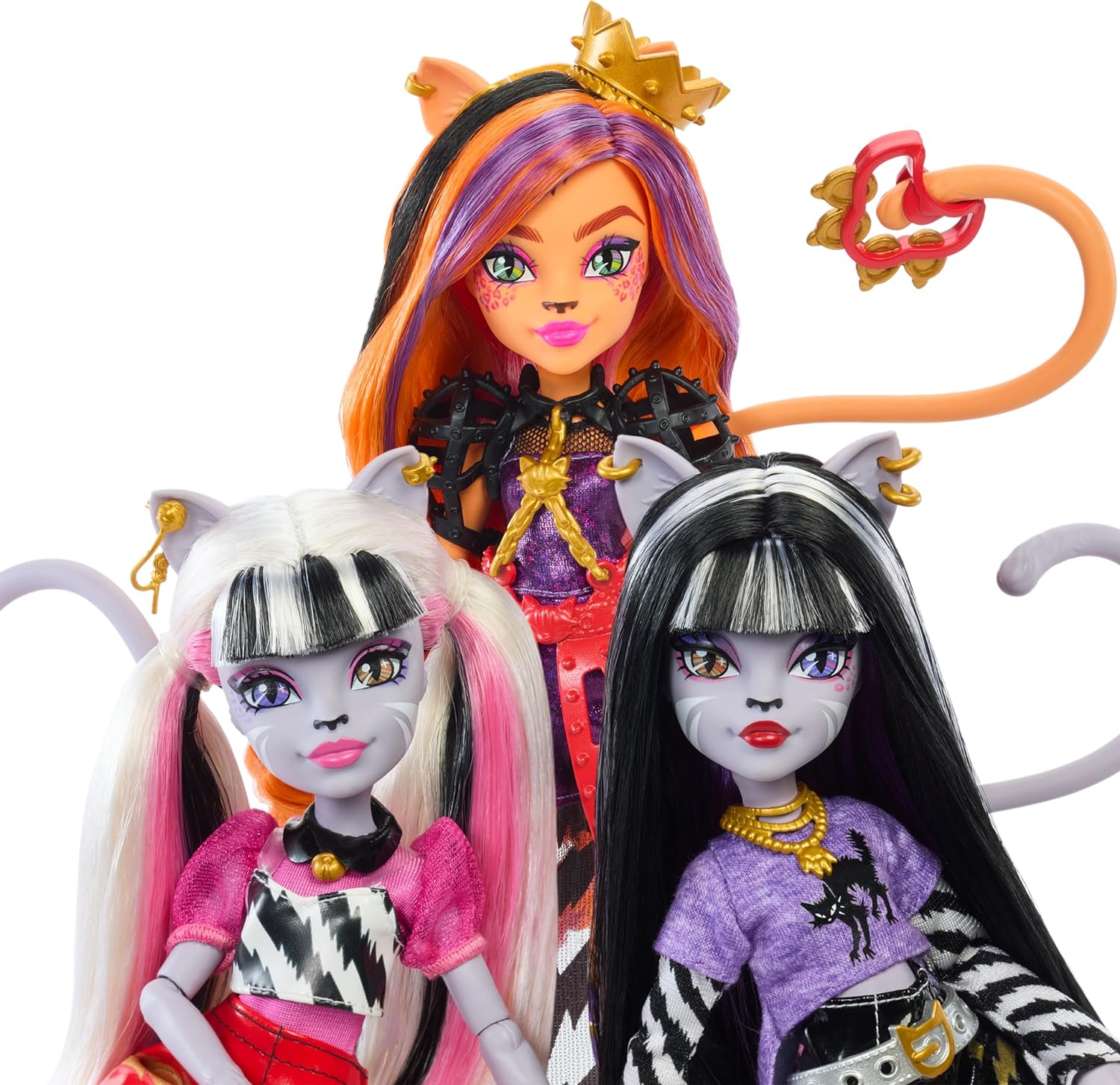Mattel Monster High Dolls, the Hissfits Band three pack