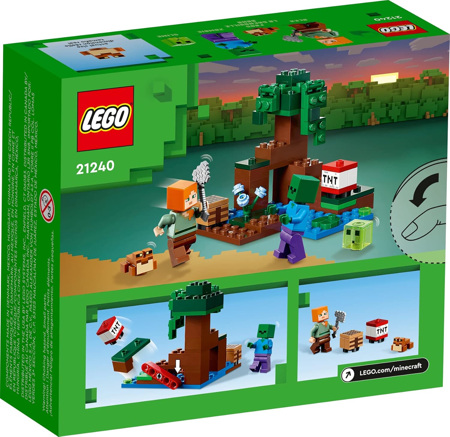 LEGO Minecraft The Swamp Adventure 21240 Building Sets - Toys - New - CaveGamers - Image 2