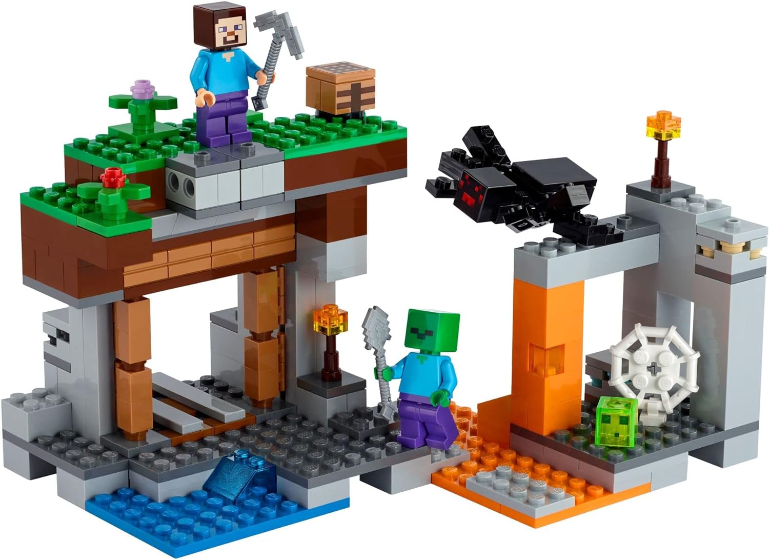 LEGO Minecraft The Abandoned Mine Building Toy Set 21166