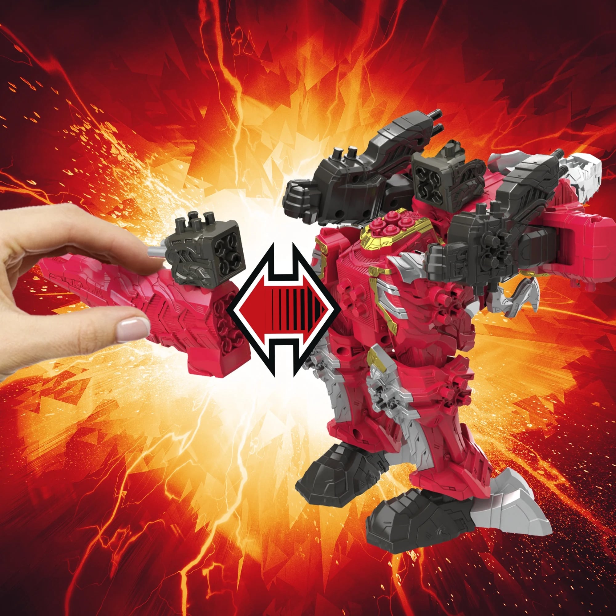 Power Rangers Dino Fury T-Rex Champion Zord Combining Zord