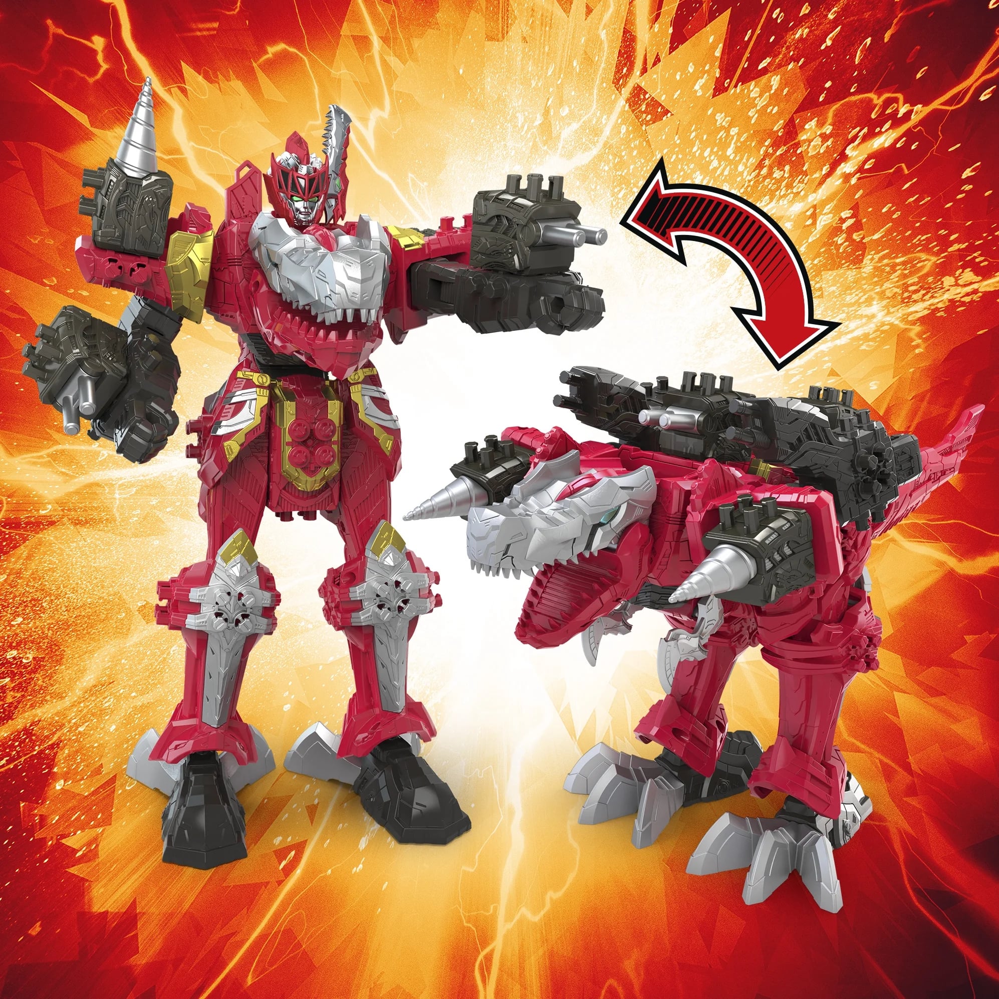 Power Rangers Dino Fury T-Rex Champion Zord Combining Zord Action Figures - Toys - New - CaveGamers - Image 5