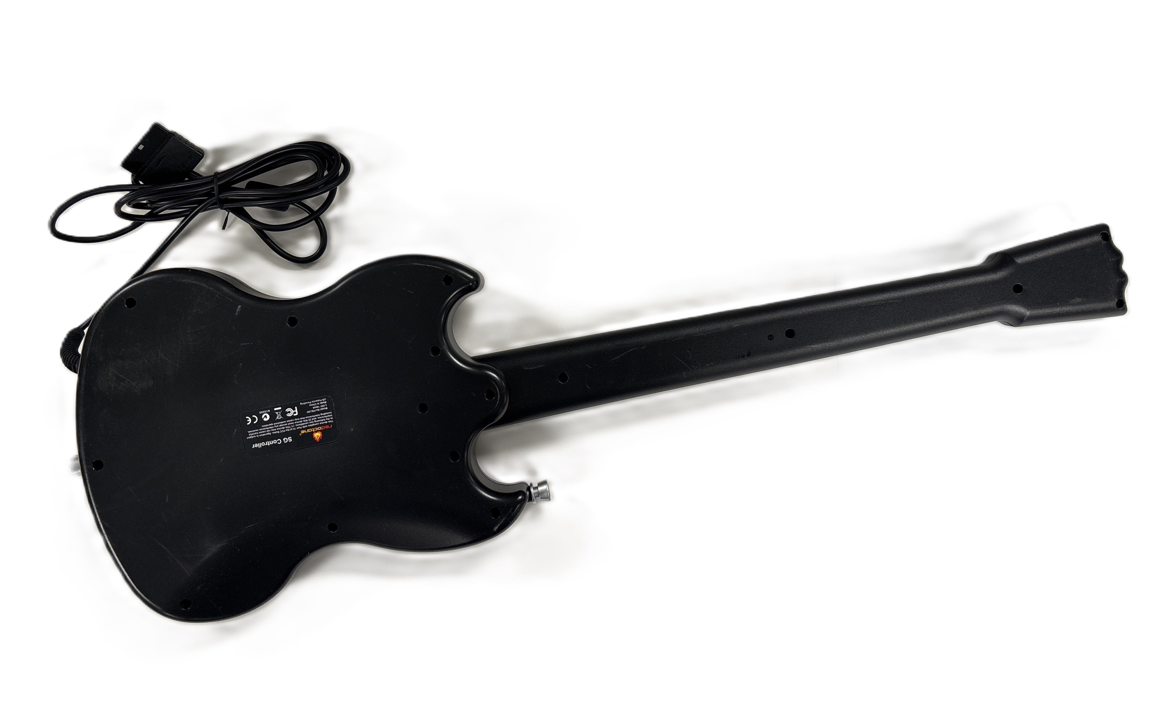 Guitar Hero Gibson SG Guitar Controller - Black/Silver PS2 - Video Game Accessory - Used - CaveGamers - Image 2