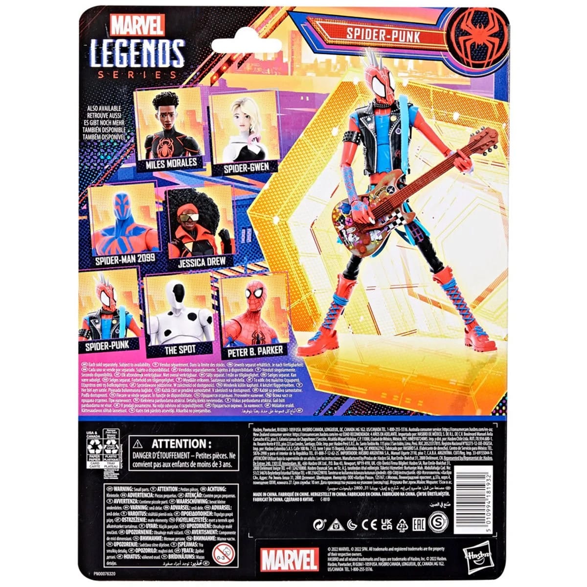 Spider-Man Spider-Verse Marvel Legends Spider-Punk