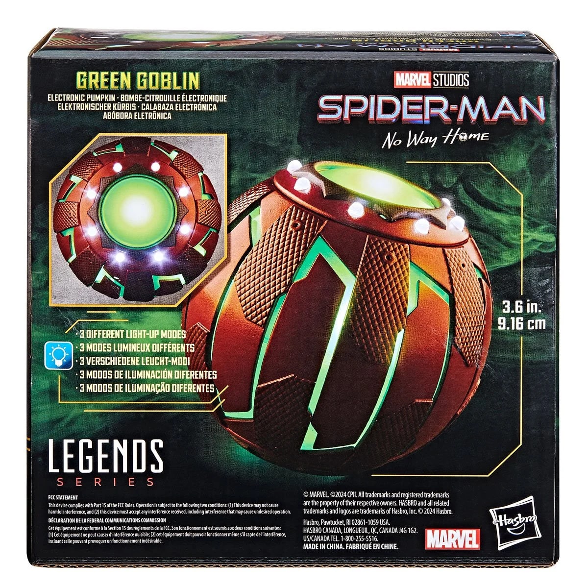 Marvel Legends Series Green Goblin Electronic Pumpkin, Spider-Man