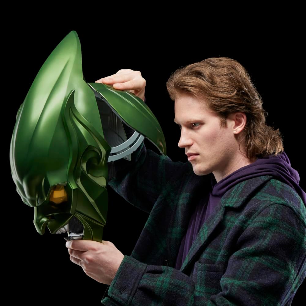 Spider-Man: No Way Home Marvel Legends Series Green Goblin Premium Roleplay Helmet Prop Replica