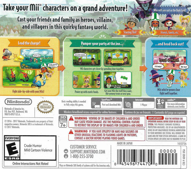 Miitopia 3DS - Video Game - New - CaveGamers - Image 2