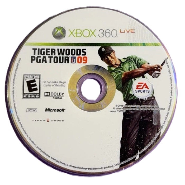 Tiger Woods PGA Tour 09 Xbox 360 - Video Game - Used - CaveGamers - Image 3