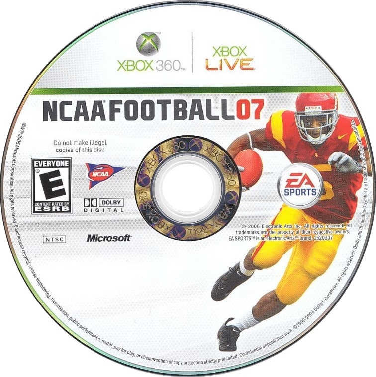 NCAA Football 07 Xbox 360 - Video Game - Used - CaveGamers - Image 3