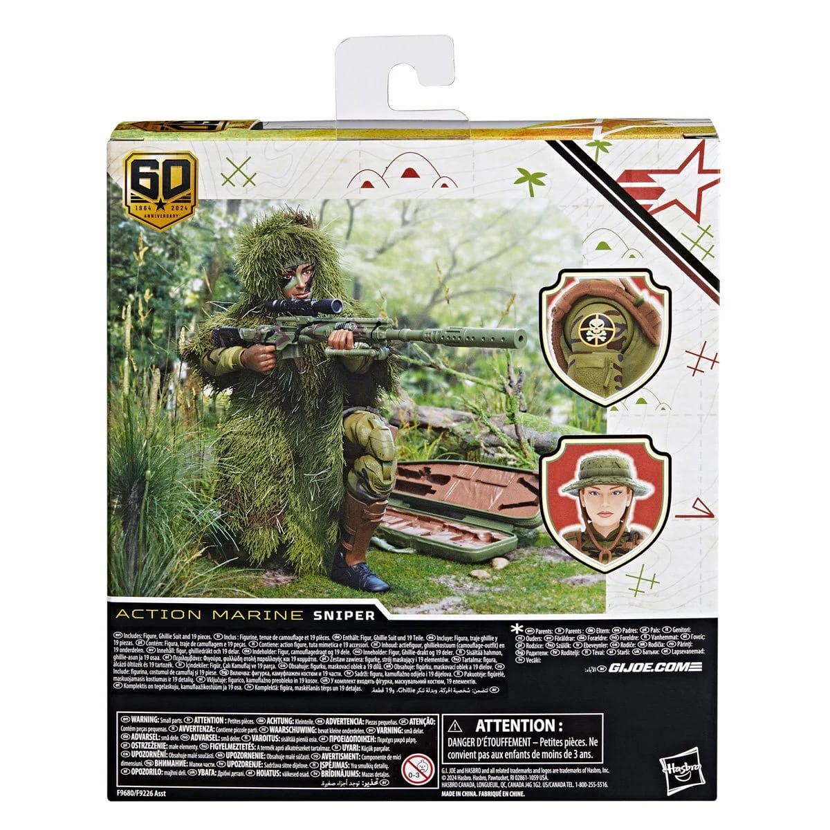 G.I. Joe Classified Series 60th Anniversary 6" Action Marine Sniper Action Figure