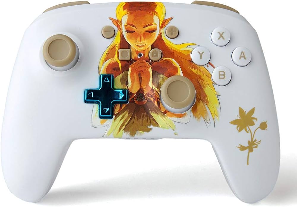 Nintendo Switch Wireless Controller by PowerA - Princess Zelda - Video Game Accessory - Used - CaveGamers