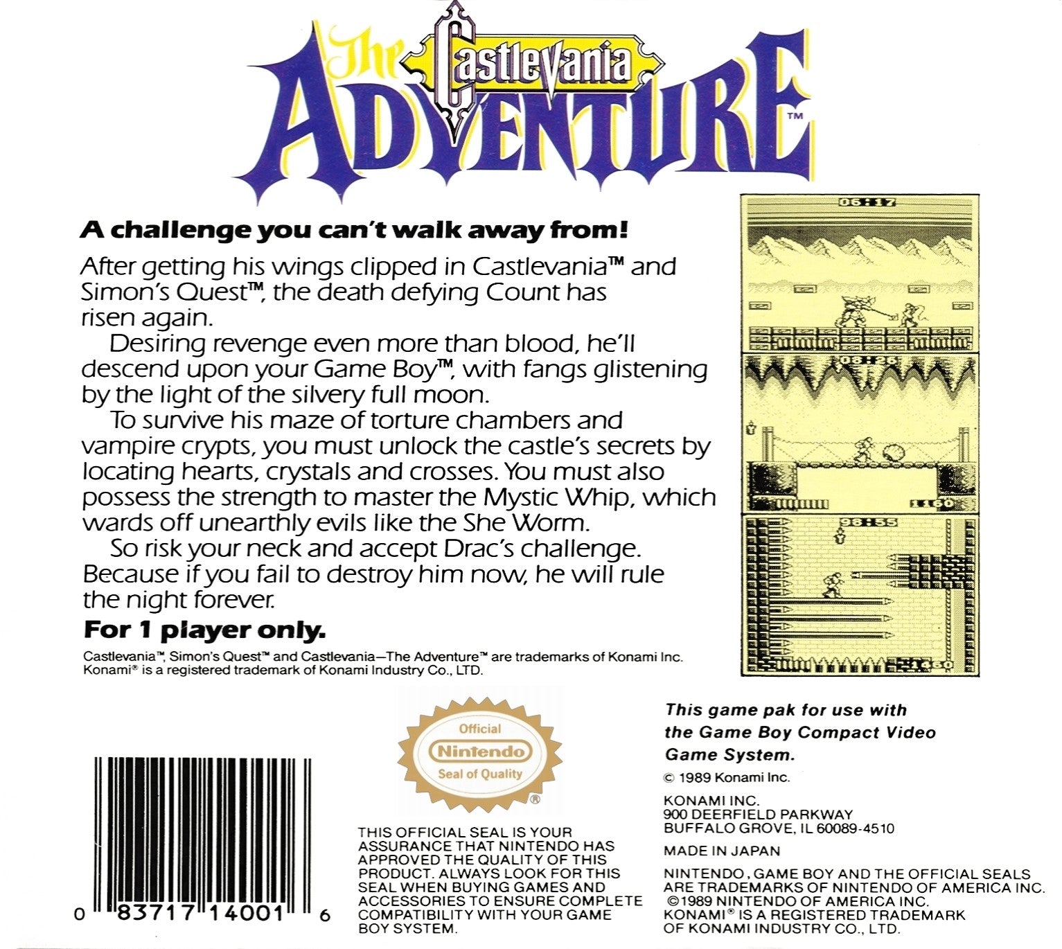 The Castlevania Adventure