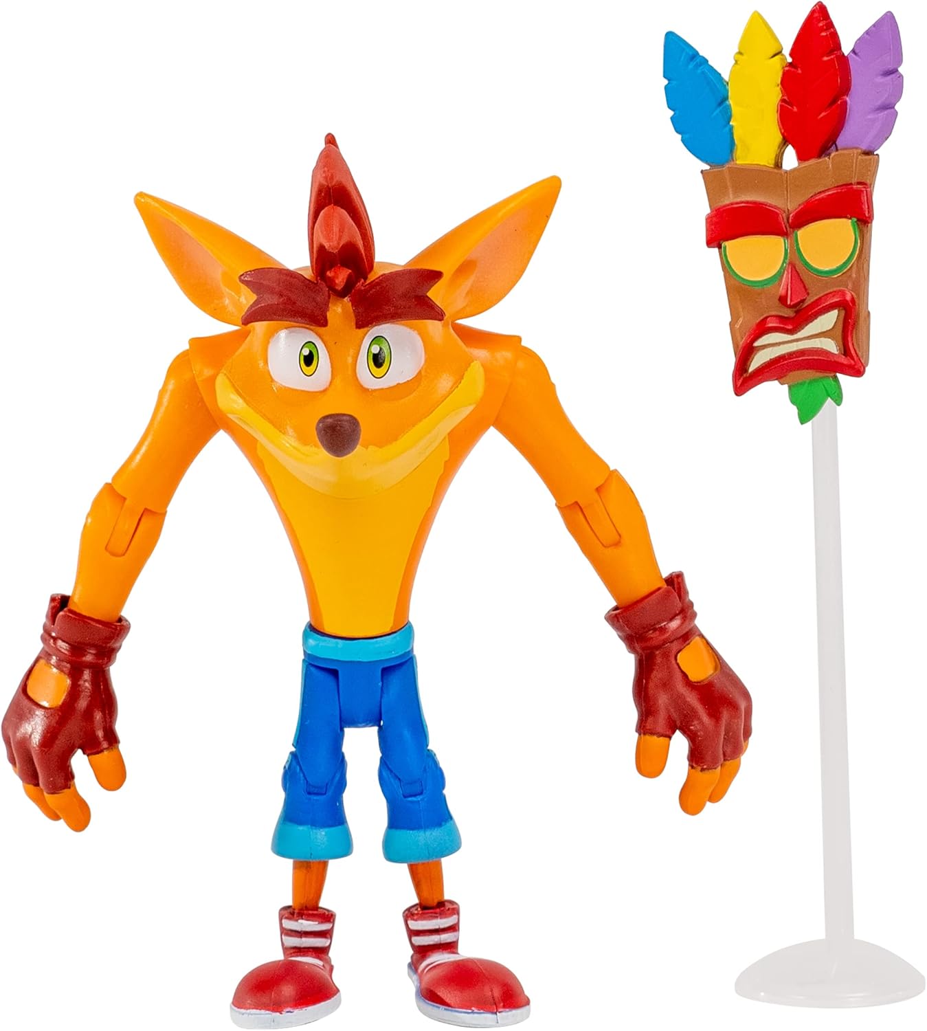 Crash Bandicoot with Mask 11cm Action Figure