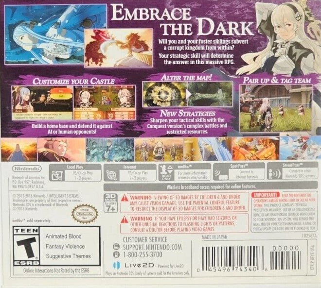 Fire Emblem Fates: Conquest 3DS - Video Game - New - CaveGamers - Image 2
