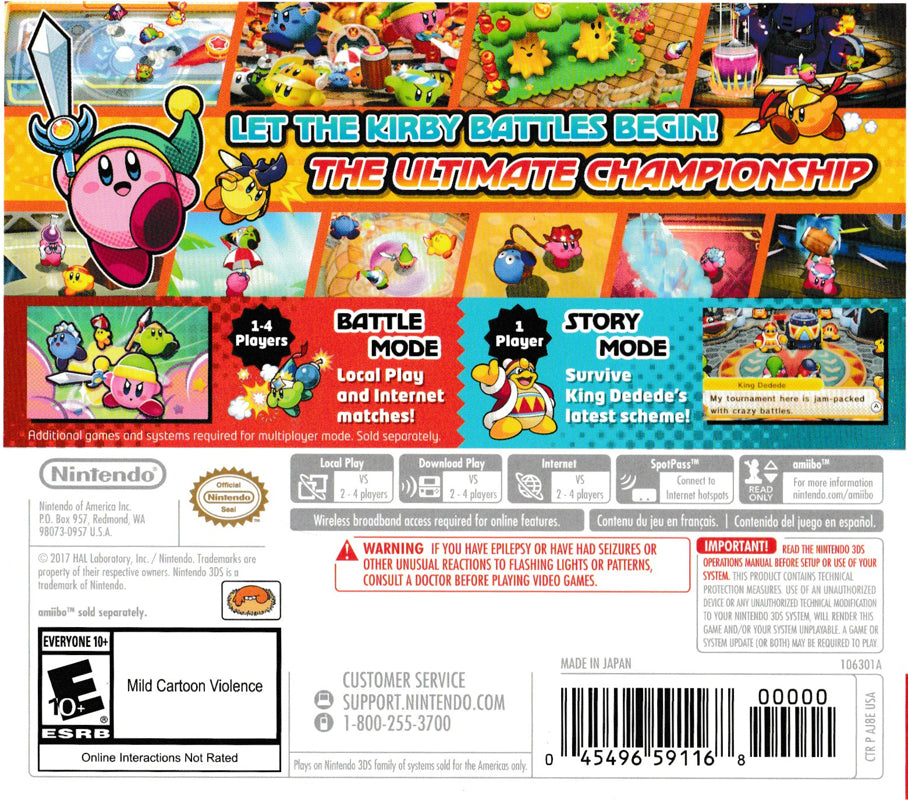 Kirby: Battle Royale 3DS - Video Game - New - CaveGamers - Image 2
