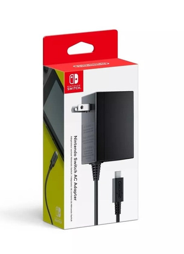 Nintendo Switch AC Adapter - Video Game Accessory - New - CaveGamers