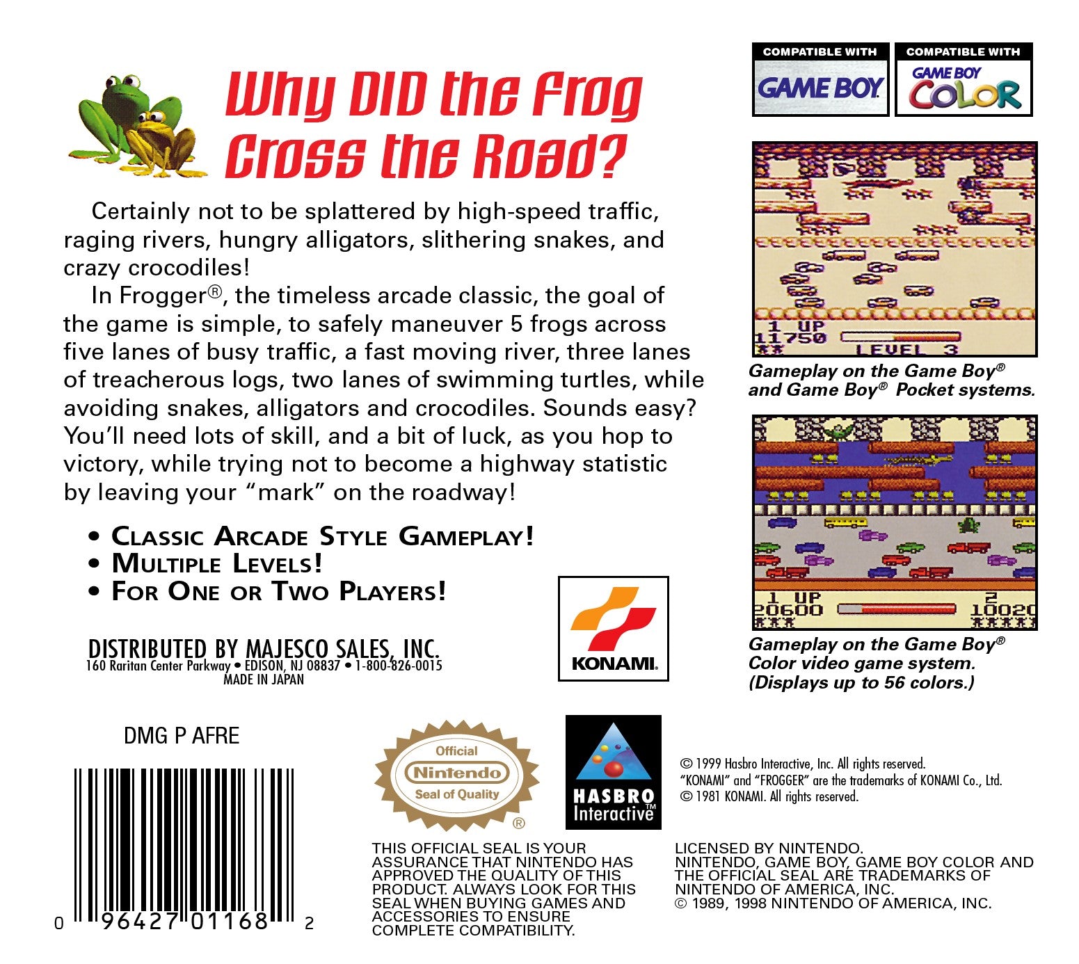 Frogger Game Boy Color - Video Game - Used - CaveGamers - Image 2