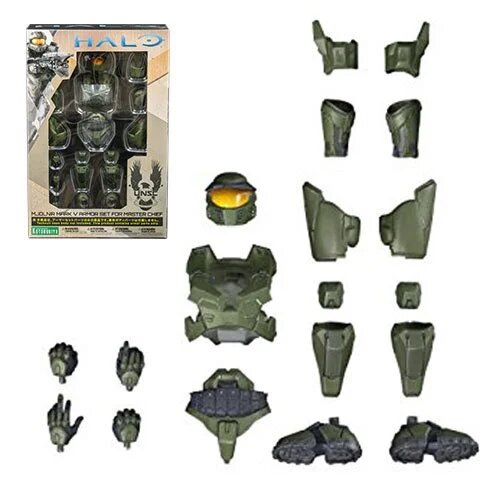 Halo Master Chief Mark V Armor Set Accessory Action Figures - Toys - New - CaveGamers