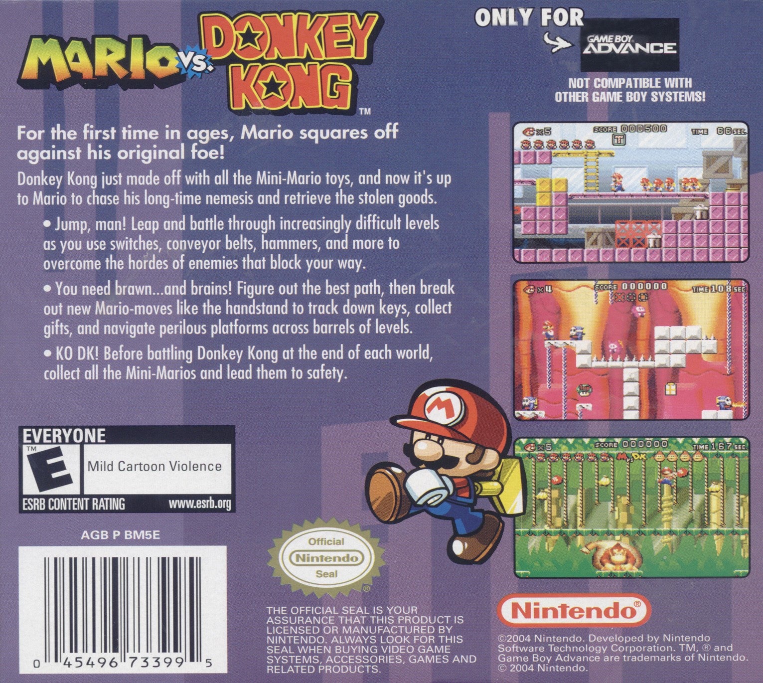 Mario Vs. Donkey Kong Game Boy Advance - Video Game - Used - CaveGamers - Image 2