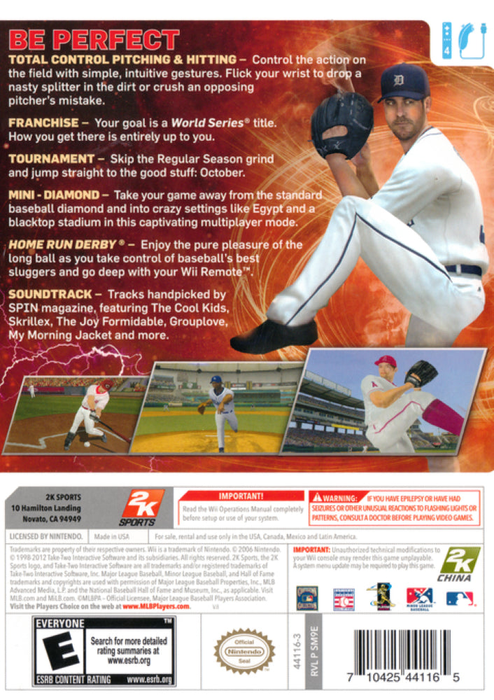 Major League Baseball 2K12 Wii - Video Game - Used - CaveGamers - Image 2