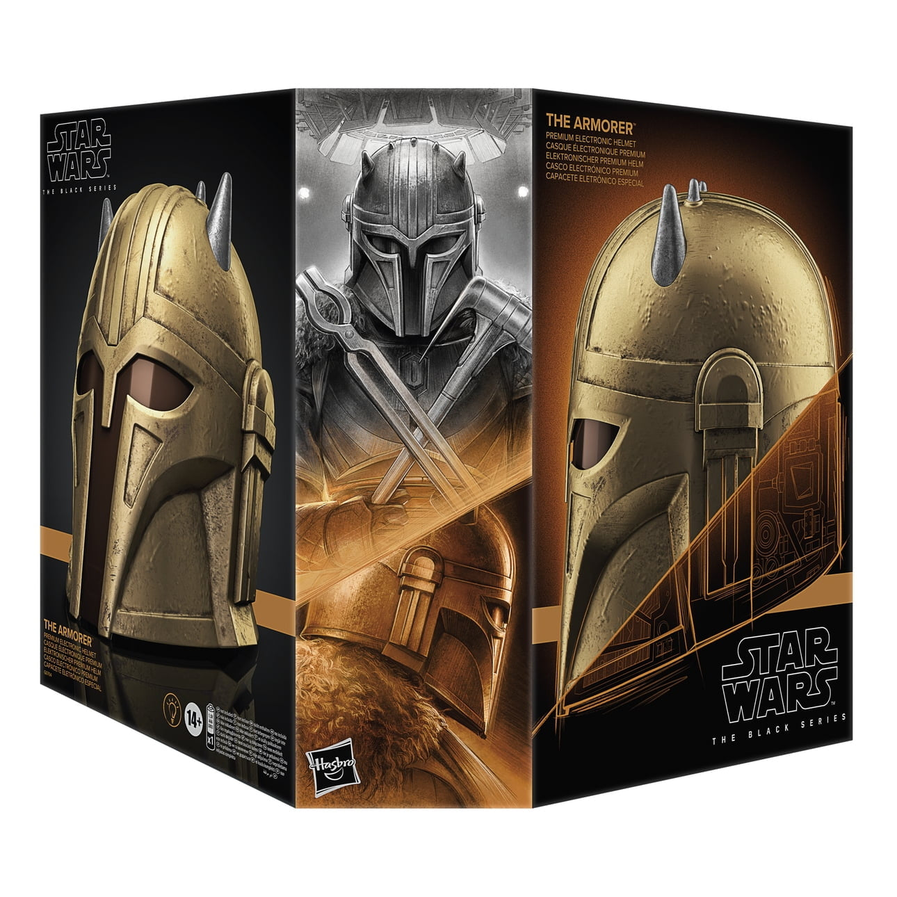 Star Wars: The Black Series - The Armorer Premium Electronic Helmet Prop Replicas - Toys - New - CaveGamers - Image 2