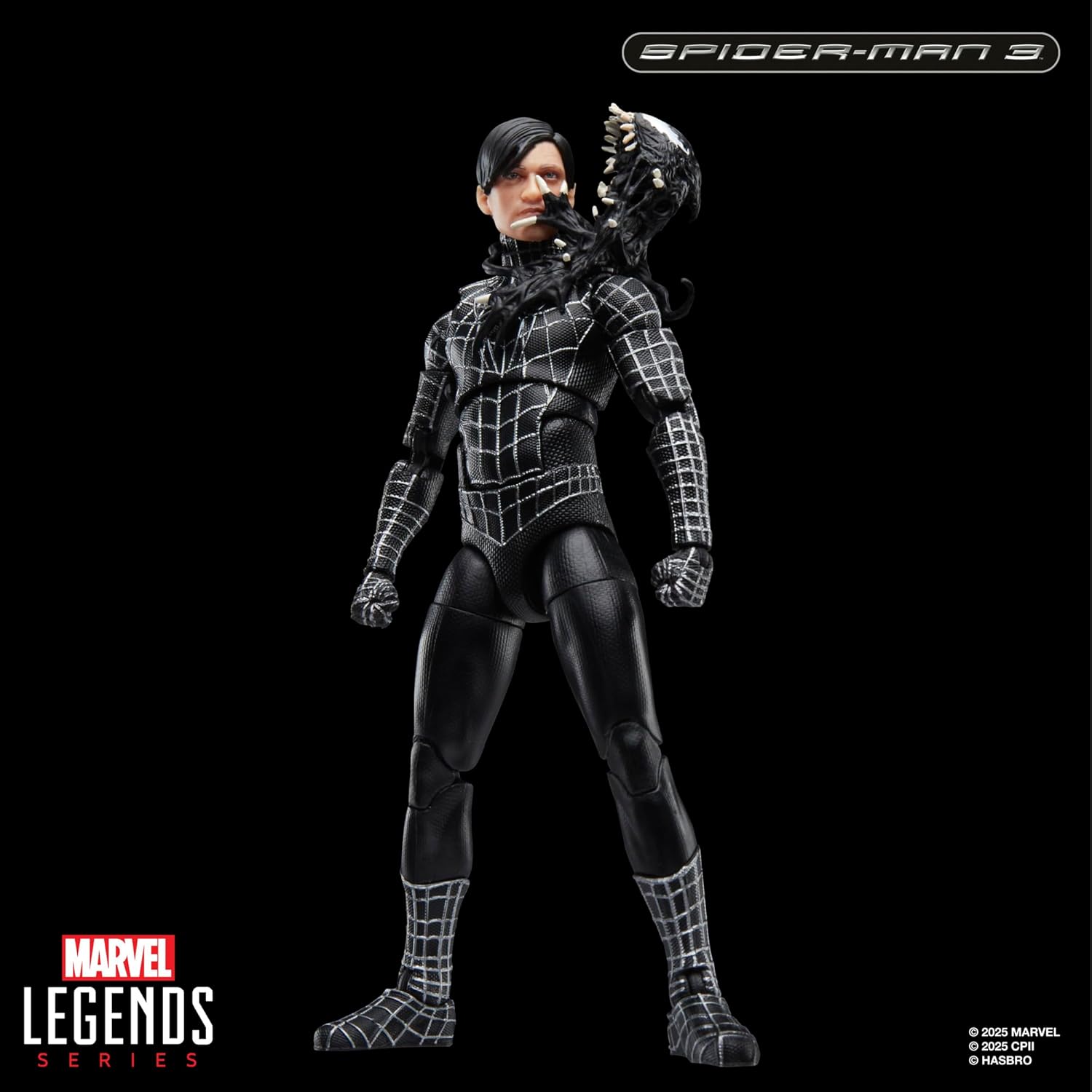 Spider-Man Marvel Legends Series Spider-Man 3 Symbiote Suit 6" Action Figure