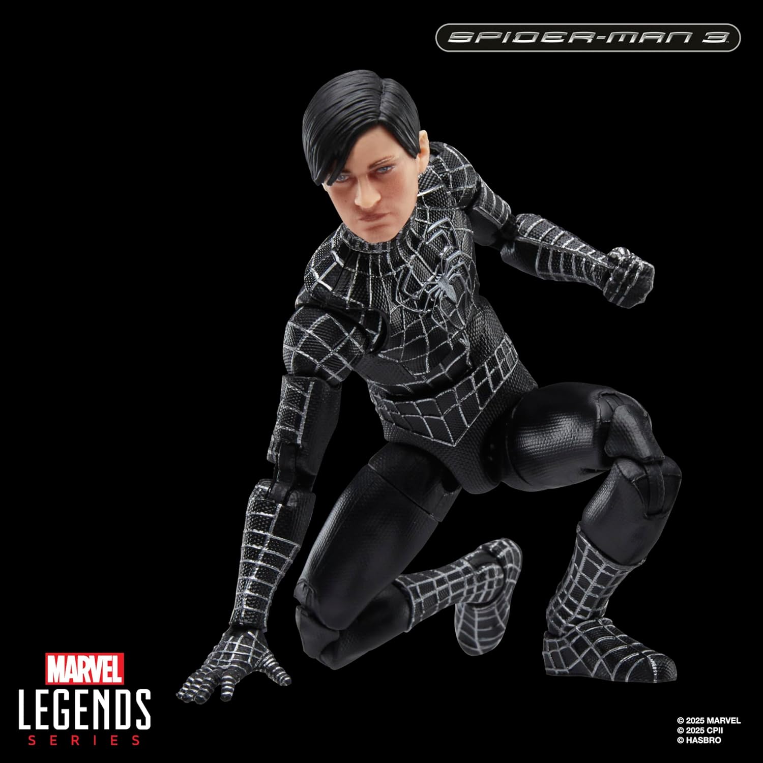 Spider-Man Marvel Legends Series Spider-Man 3 Symbiote Suit 6" Action Figure