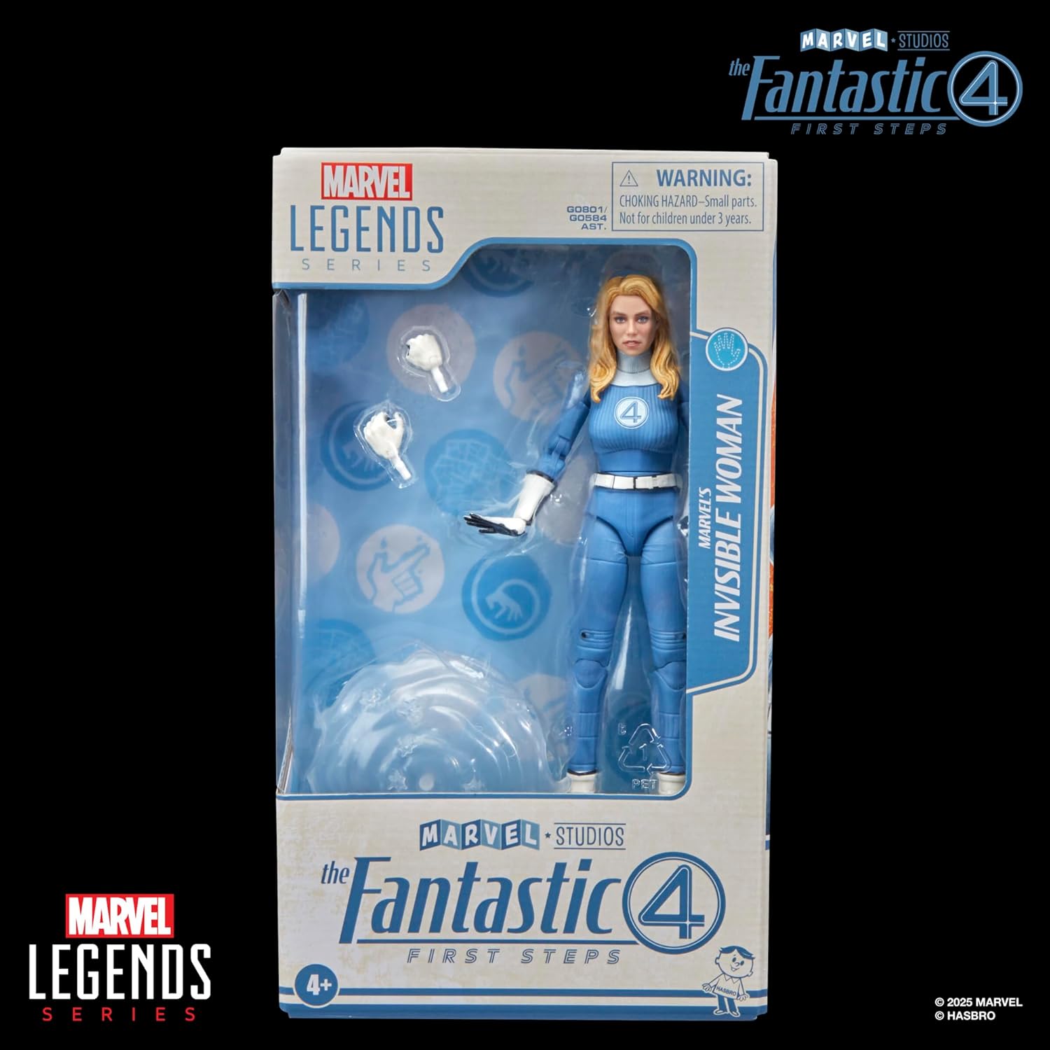 The Fantastic Four: First Steps Marvel Legends Series Invisible Woman Sue Storm 6" Action Figure